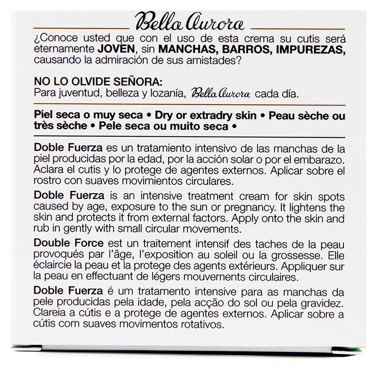 CREMA DOBLE FUERZA ORIGINAL 30 ML.