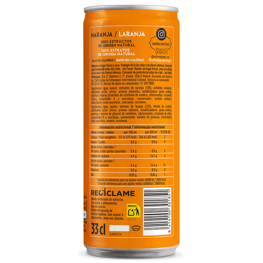 REFRESCO DE NARANJA 33 CL.