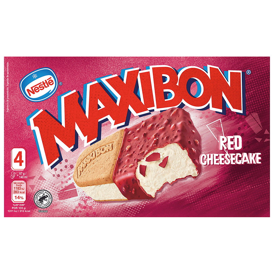 SANDWICH RED CHEESECAKE PACK 4