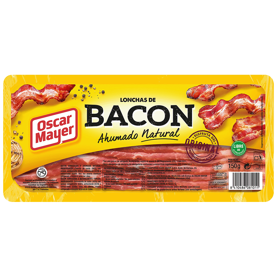 LONCHEADO DE BACON 150 G.