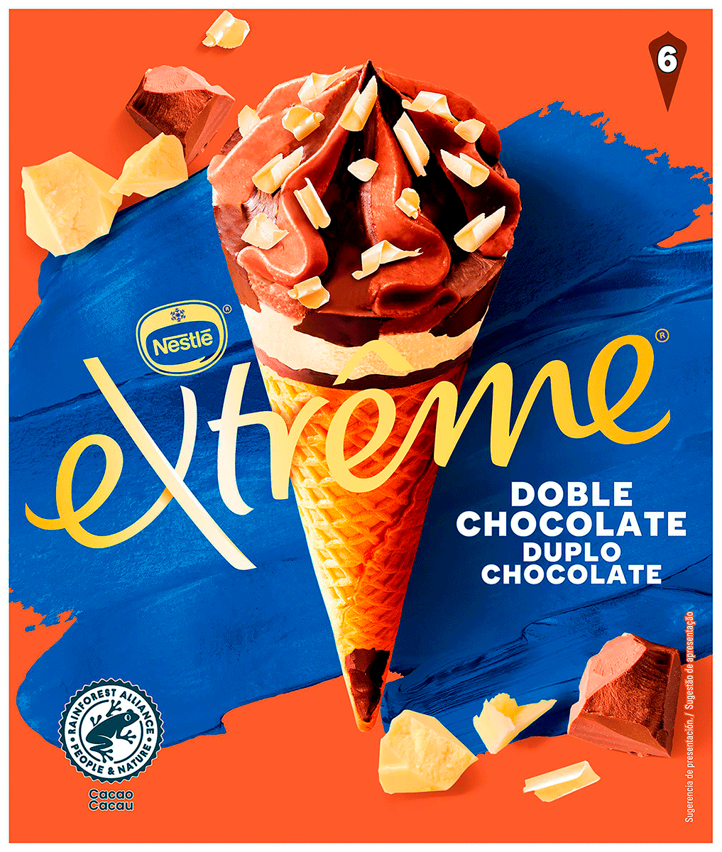 HELADO 3 CHOCOLATES EXTREME 6 UDS.