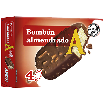 HELADO BOMBON ALMENDRADO 4 UDS.