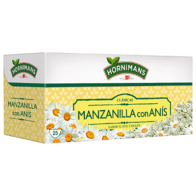 INFUSI&Oacute;NES MANZANILLA CON AN&Iacute;S 25 UDS.