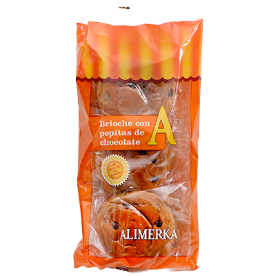 BRIOCHE CON PEPITAS DE CHOCOLATE 240 G.