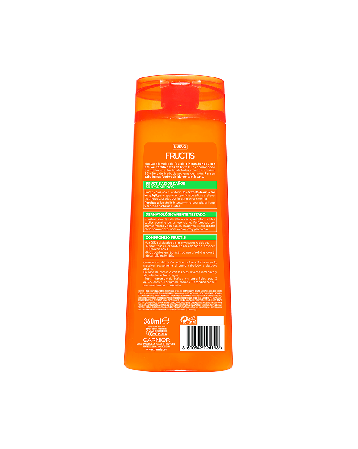 CHAMP&Uacute; ADI&Oacute;S DA&Ntilde;OS 380 ML.