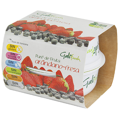 PUR&Eacute; DE AR&Aacute;NDANOS Y FRESA 150 G. PACK 2