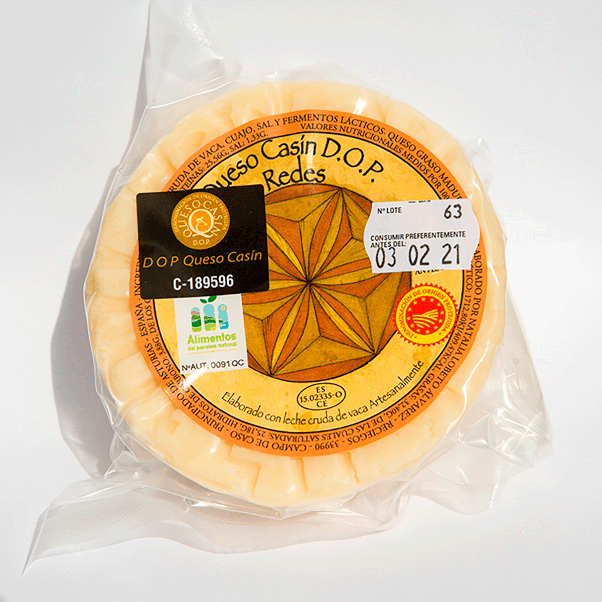 QUESO CAS&Iacute;N D.O.P 250 G.