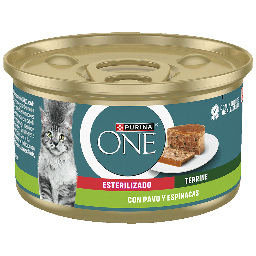 COMIDA CON PAVO PARA GATOS ESTERILIZADOS 85 G.