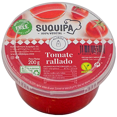 TOMATE NATURAL RALLADO 200 G.