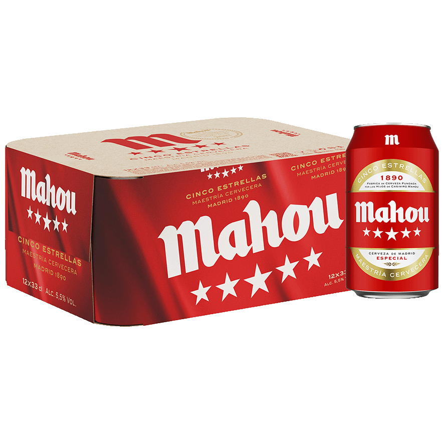 CERVEZA 5 ESTRELLAS 33 CL. PACK 12