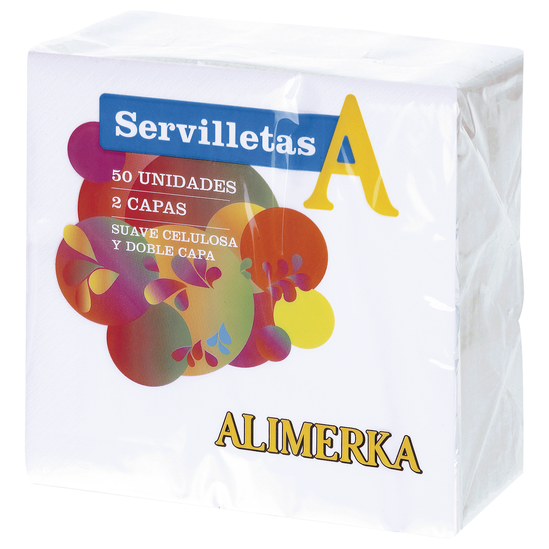 SERVILLETAS COLOR BLANCO 50 UDS.