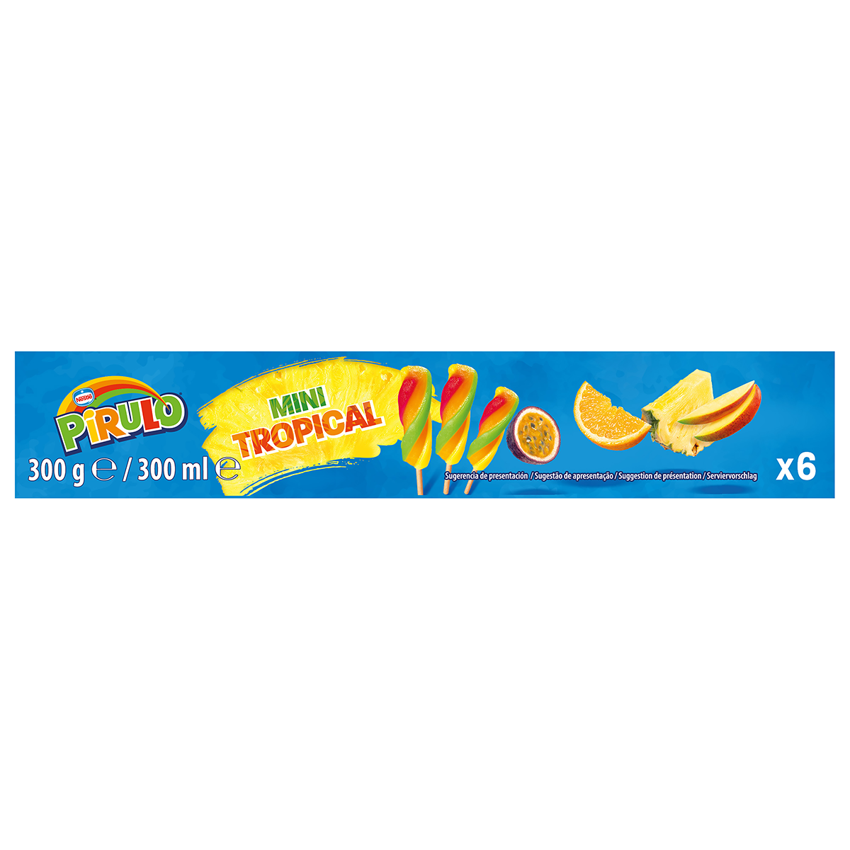 MINI PIRULO TROPICAL 6 UDS.