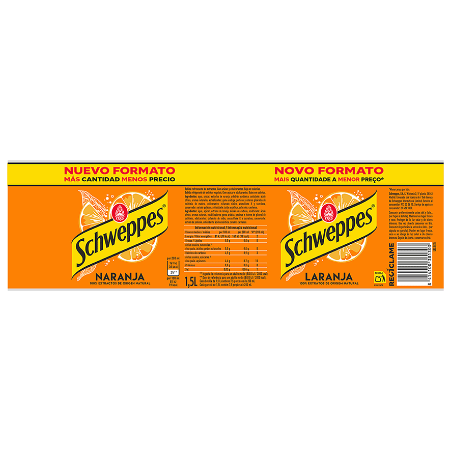 REFRESCO DE NARANJA 1,5 LITROS