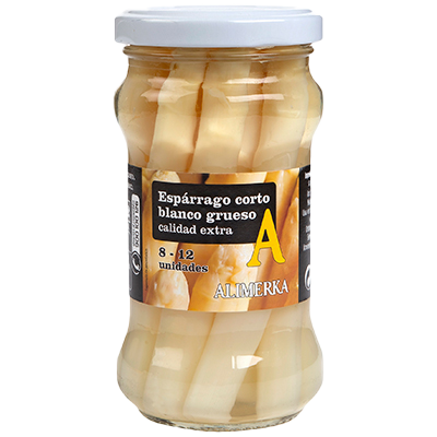 ESP&Aacute;RRAGOS BLANCOS CORTOS, 8 A 12 PIEZAS 110 G.