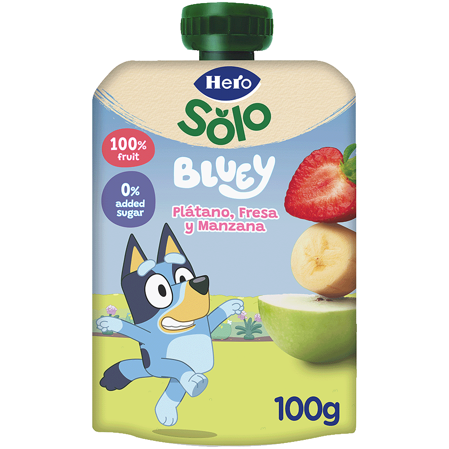 POUCH DE PLATANO Y FRESA 100 G.