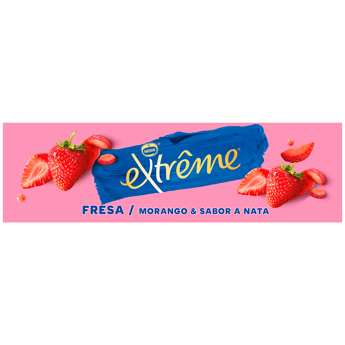 HELADO DE FRESA Y NATA EXTREME 6 UDS.