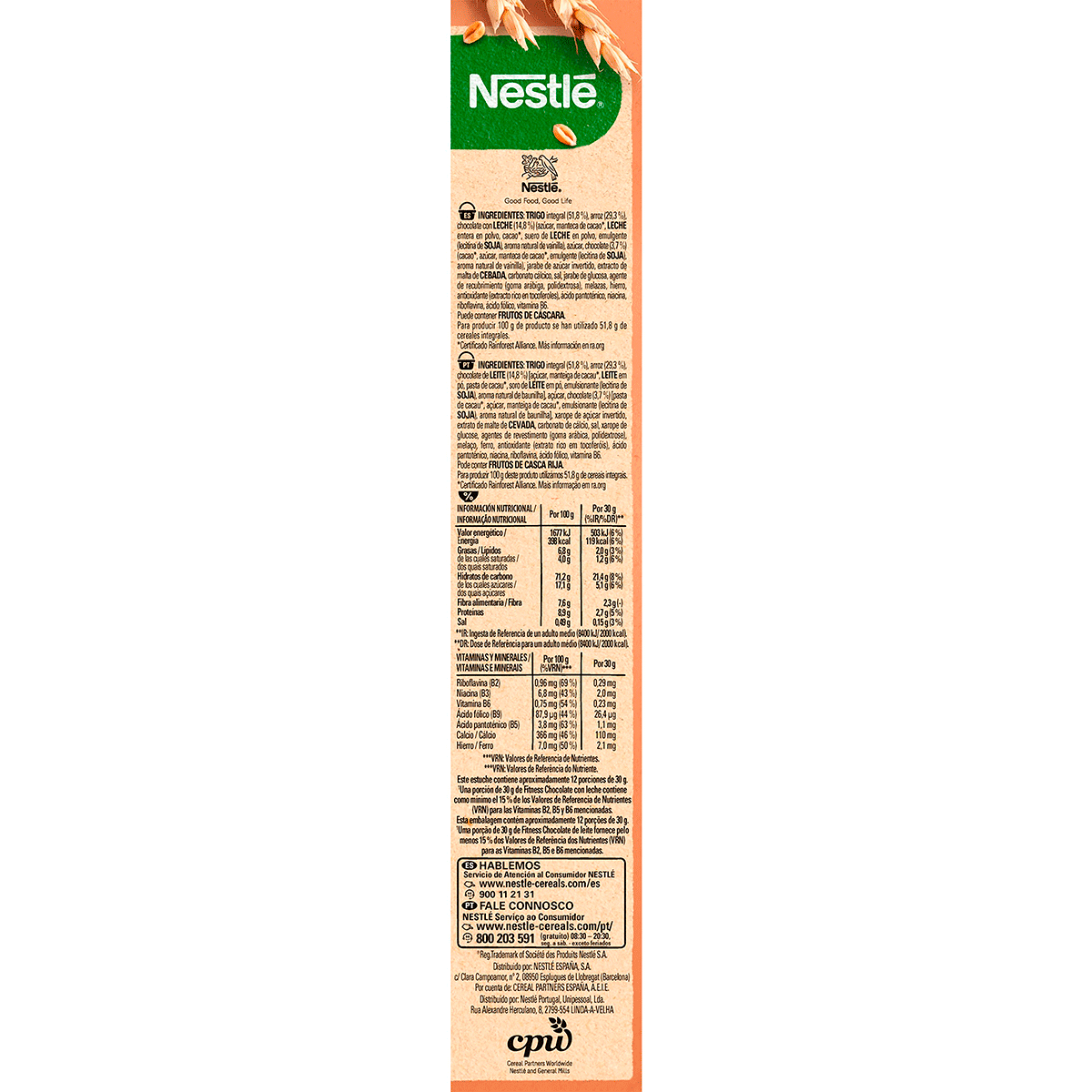 CEREALES CON CHOCOLATE 375 GRS.