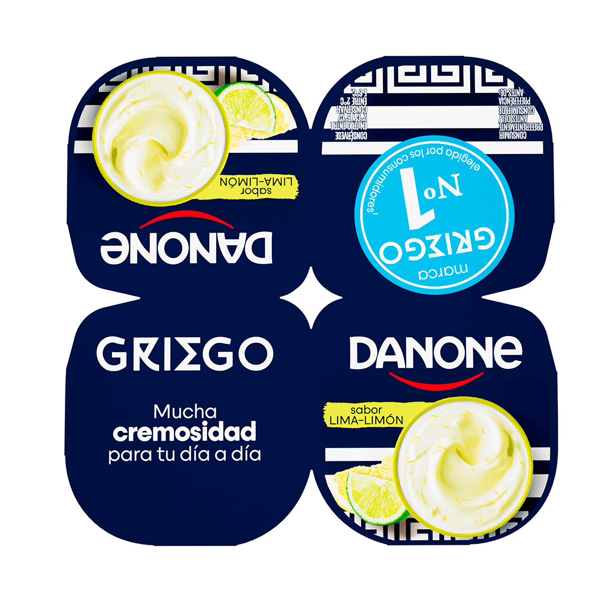 YOGUR GRIEGO SABOR LIMA LIM&Oacute;N 110 G. PACK 4