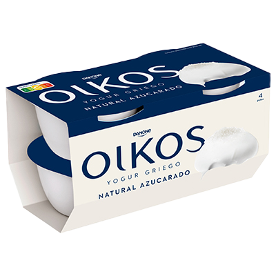 YOGUR NATURAL AZUCARADO 110 G. PACK 4