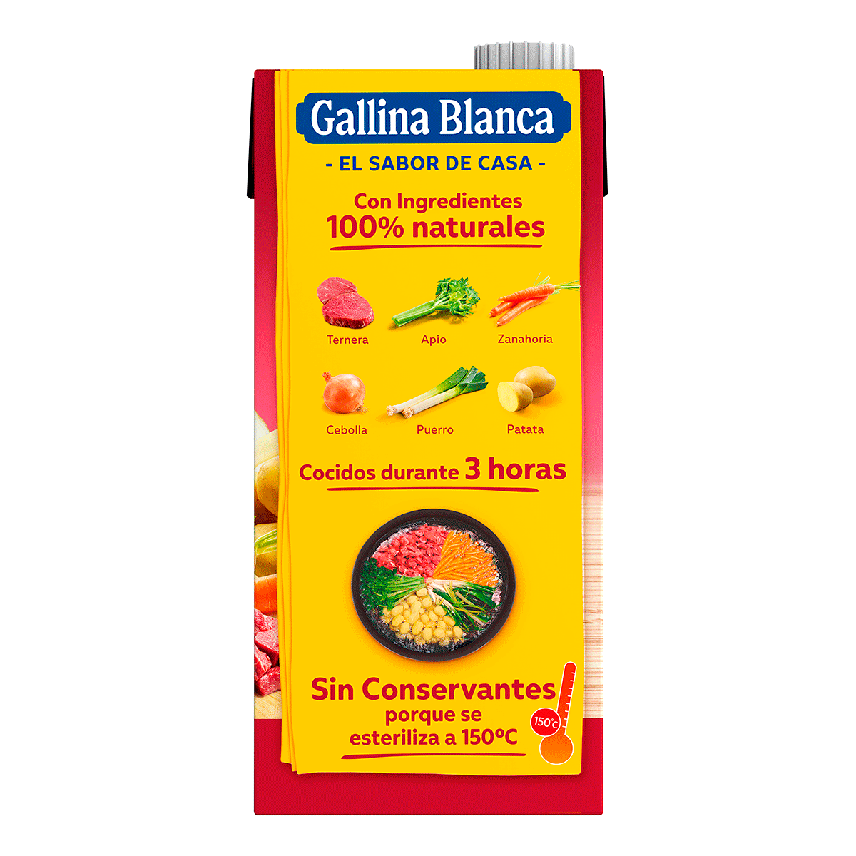 CALDO CASERO DE CARNE 100% NATURAL 1 LITRO