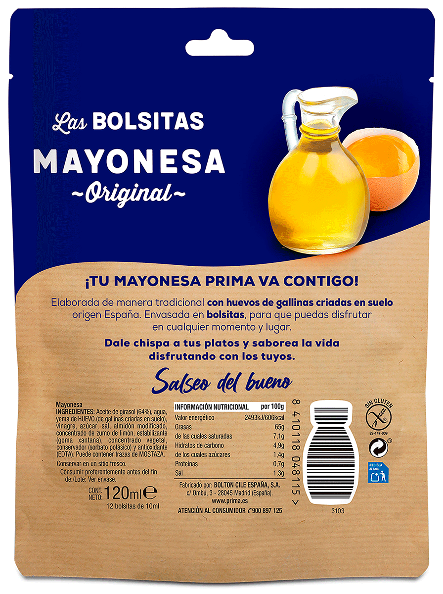 MAYONESA 10 ML. PACK 12