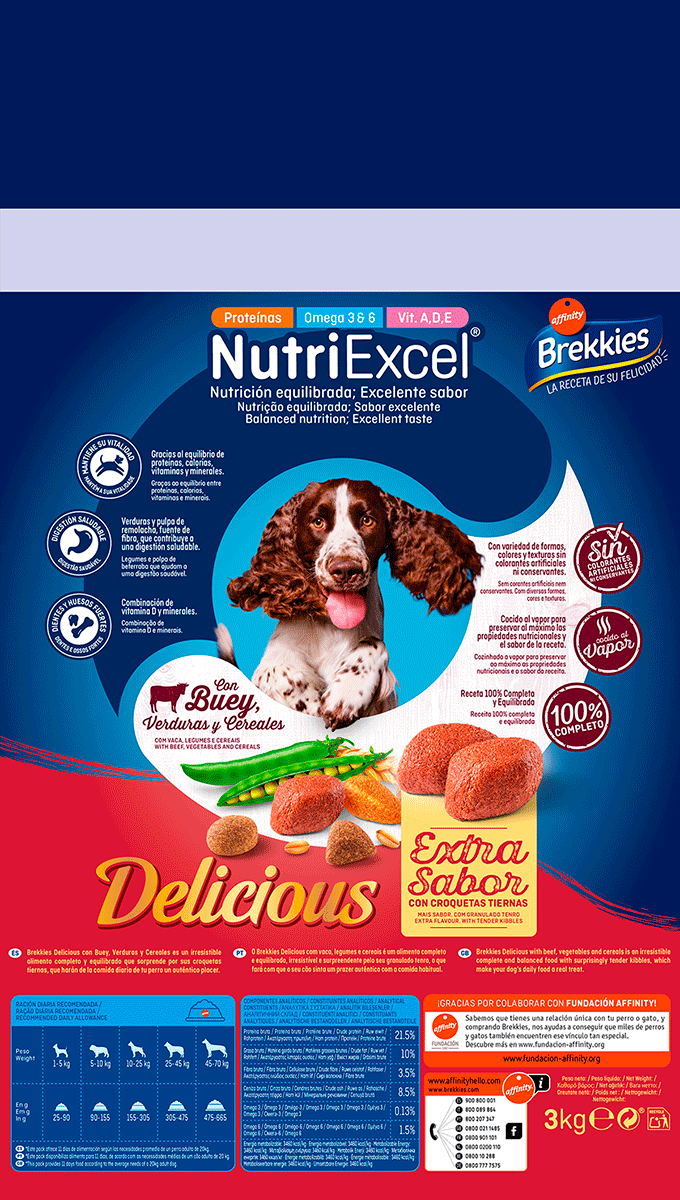COMIDA PARA PERROS TENDER&DELICIOUS 3 KILOS