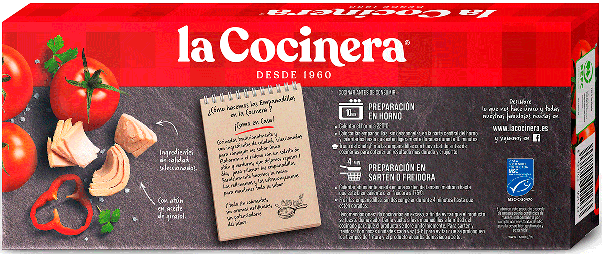 EMPANADILLAS DE ATUN 312 G.