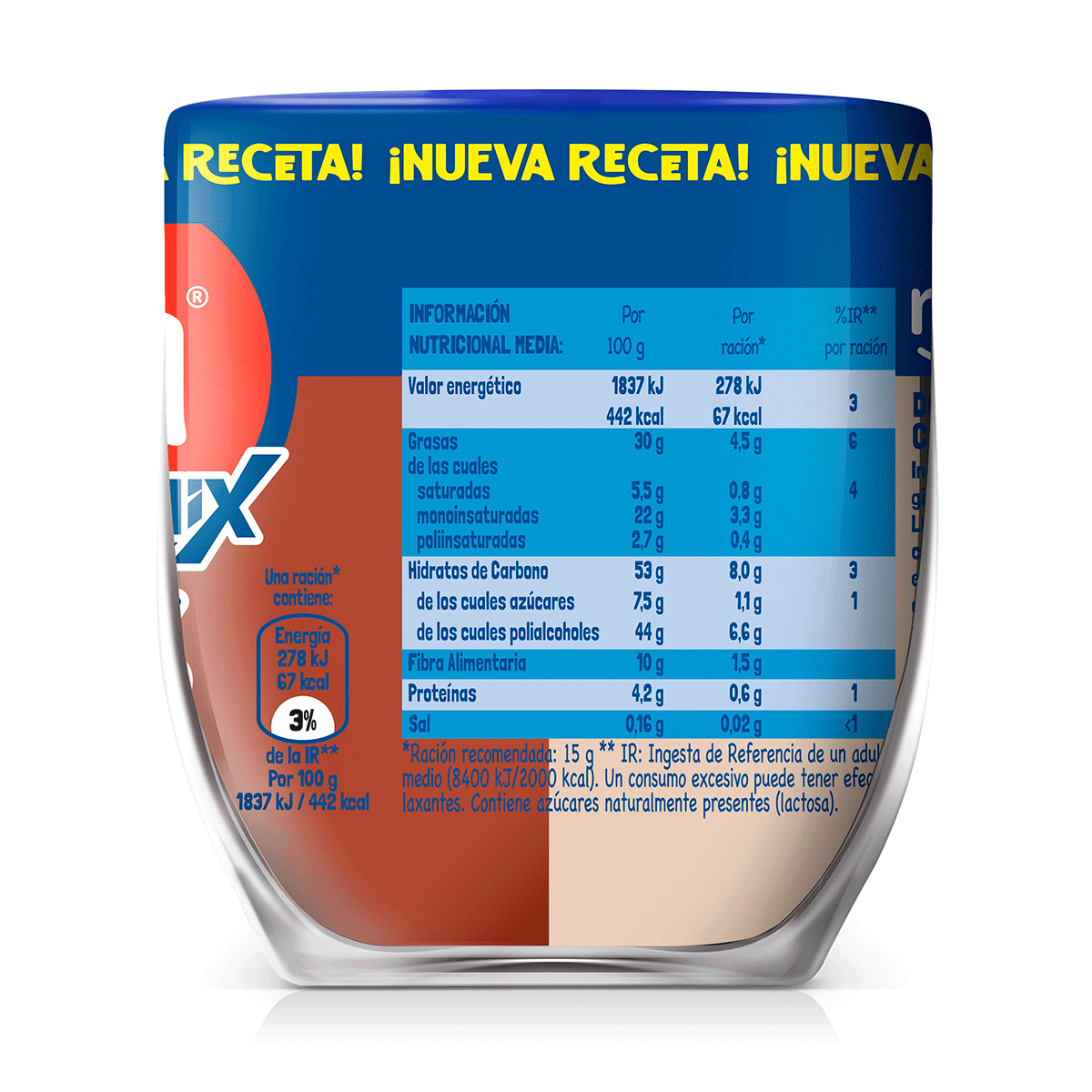 CREMA CHOCO MIX 0% AZ&Uacute;CARES 180 G.