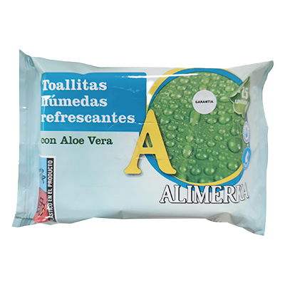TOALLITAS H&Uacute;MEDAS REFRESCANTES 25 UDS.