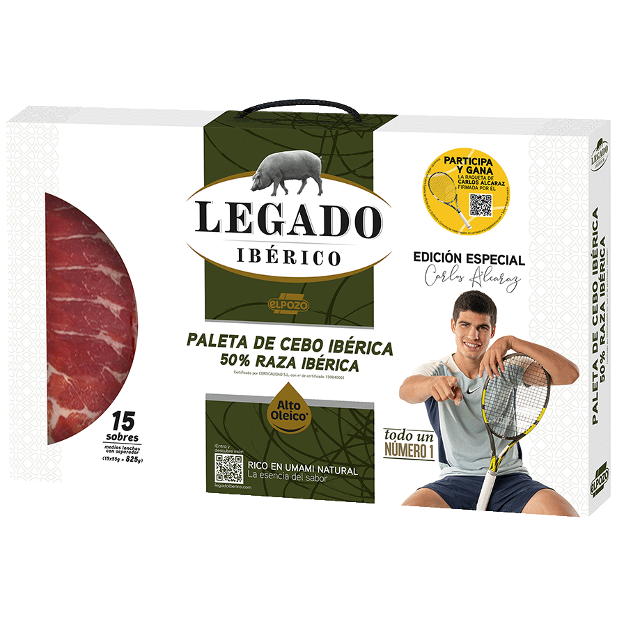 PALETA DE CEBO IBERICA 50% RAZA IBERICA 750 G.