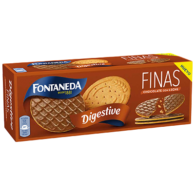 GALLETAS FINAS DE CHOCOLATE CON LECHE 170 G.