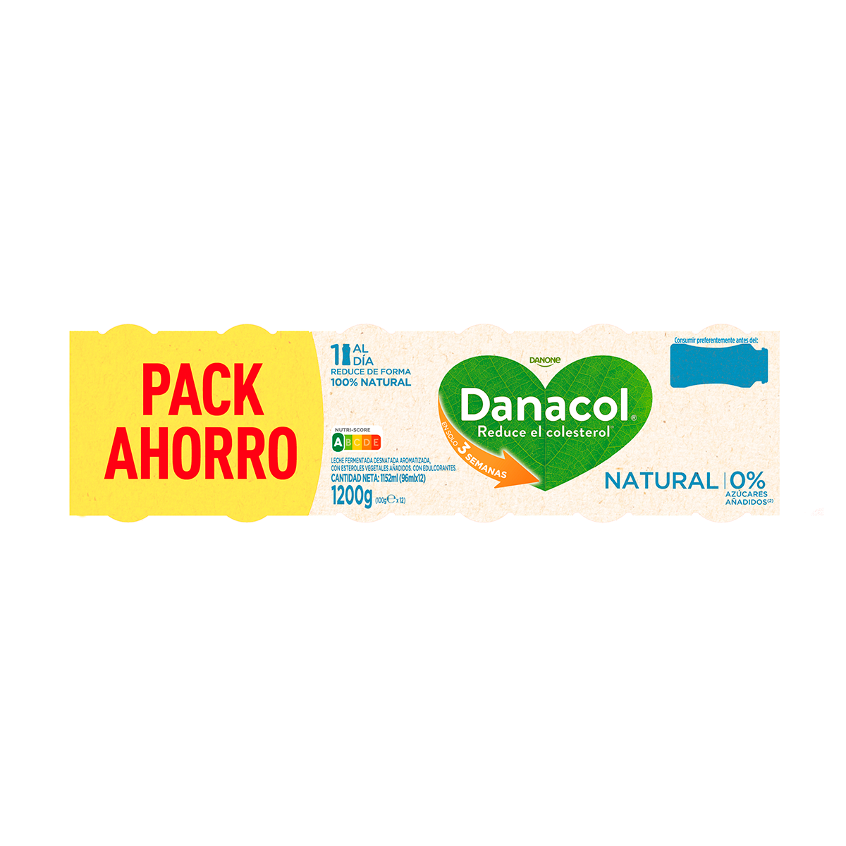 YOGUR L&Iacute;QUIDO NATURAL 100 ML. PACK 12