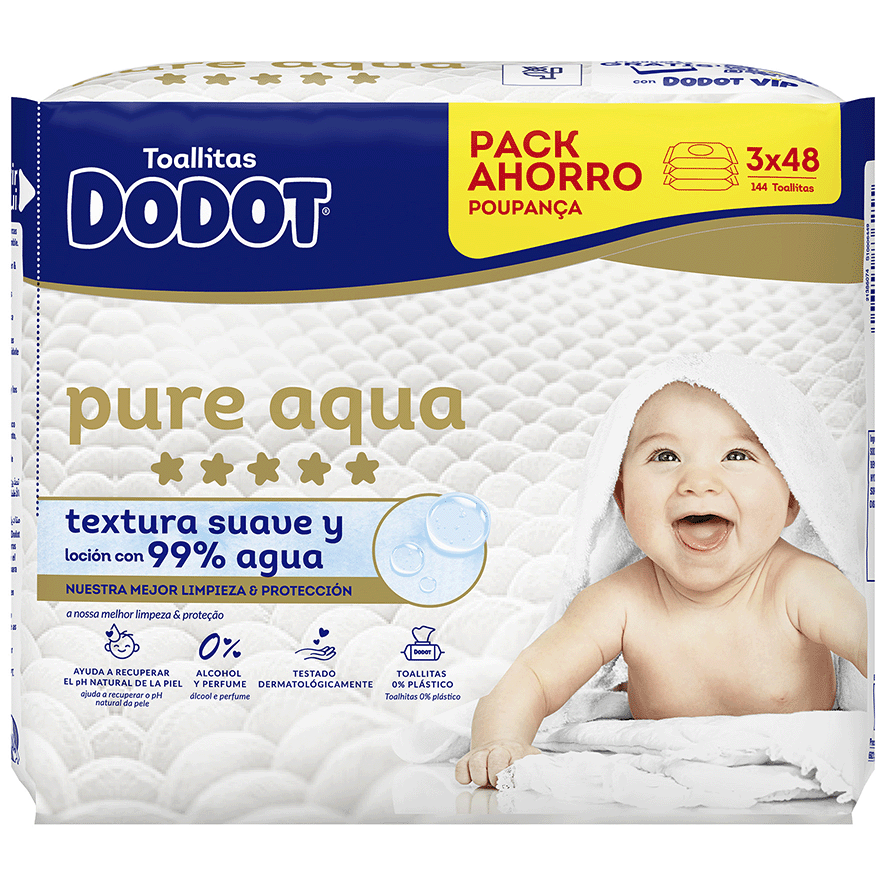 TOALLITAS AQUA PUR&Eacute; 48 UDS. PACK 3