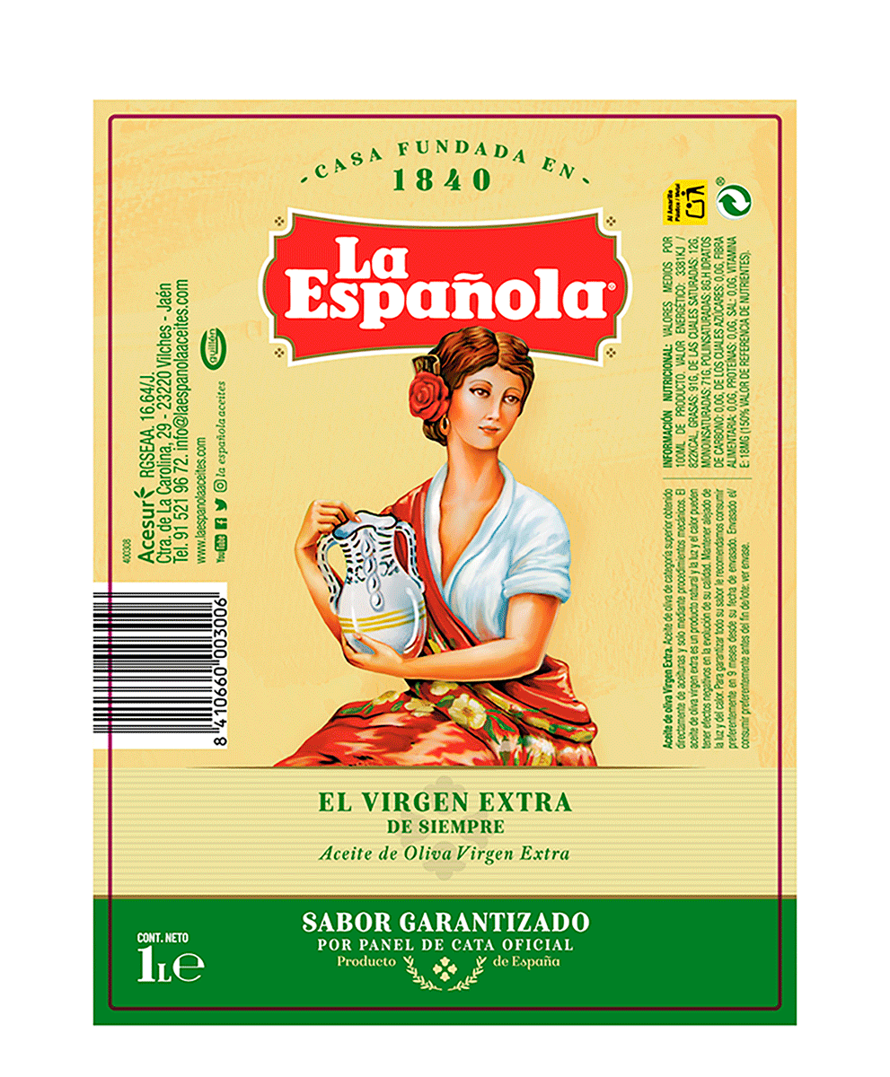 ACEITE DE OLIVA VIRGEN EXTRA 1 LITRO