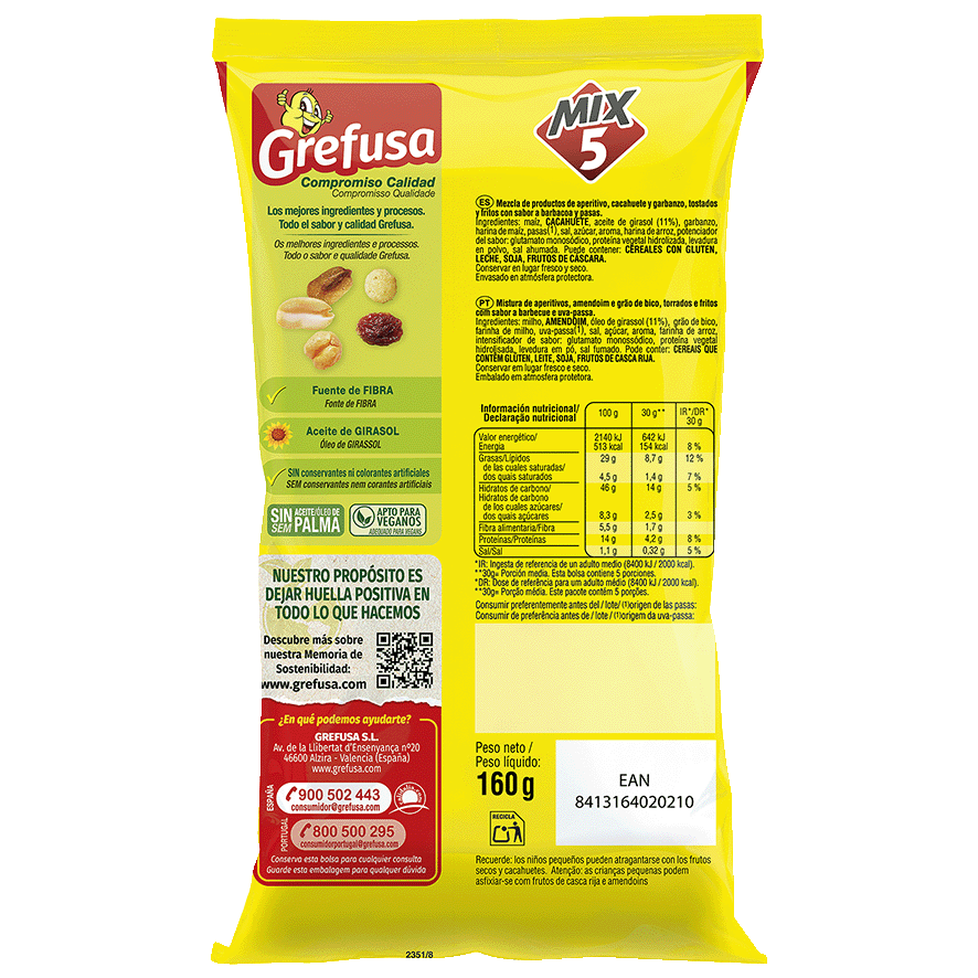 COCKTAIL MIX 5 160 G.