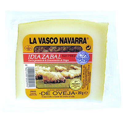 QUESO AHUMADO ID&Iacute;AZABAL 250 G.