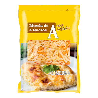 QUESO RALLADO 4 QUESOS 200 G.