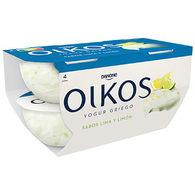 YOGUR GRIEGO SABOR LIMA LIM&Oacute;N 110 G. PACK 4