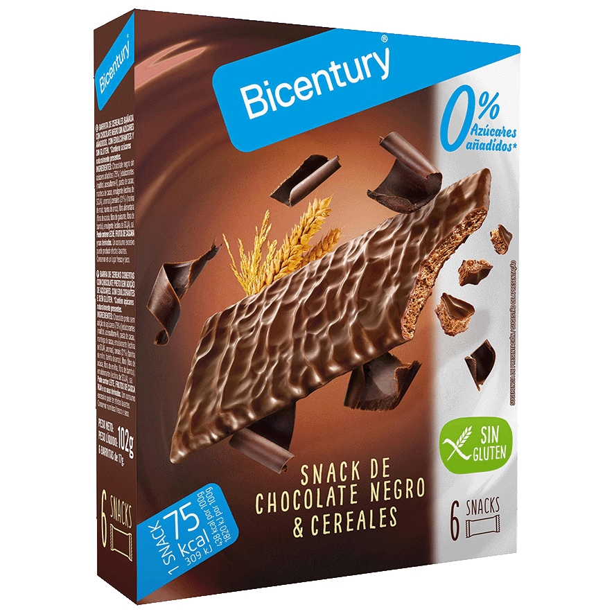 BARRITAS DE CHOCOLATE NEGRO 0% AZ&Uacute;CAR 102 G.