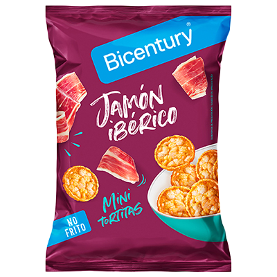 MINI TORTITAS SABOR JAM&Oacute;N IB&Eacute;RICO 70 G.