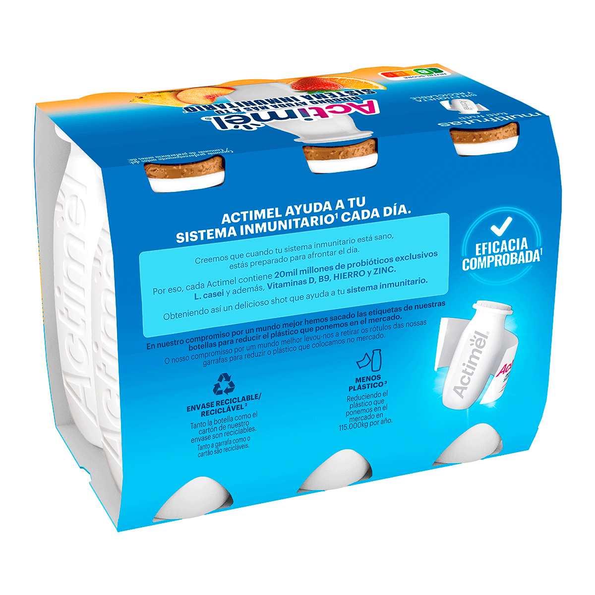 YOGUR CON FRUTAS 100 G. PACK 6