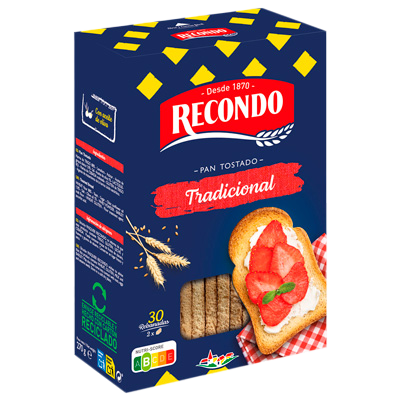 PAN TOSTADO SIN SAL NI AZ&Uacute;CAR 270 G.