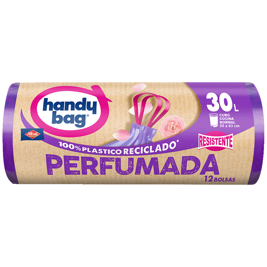 BOLSA DE BASURA PERFUMADA, 30 LITROS 12 UDS.