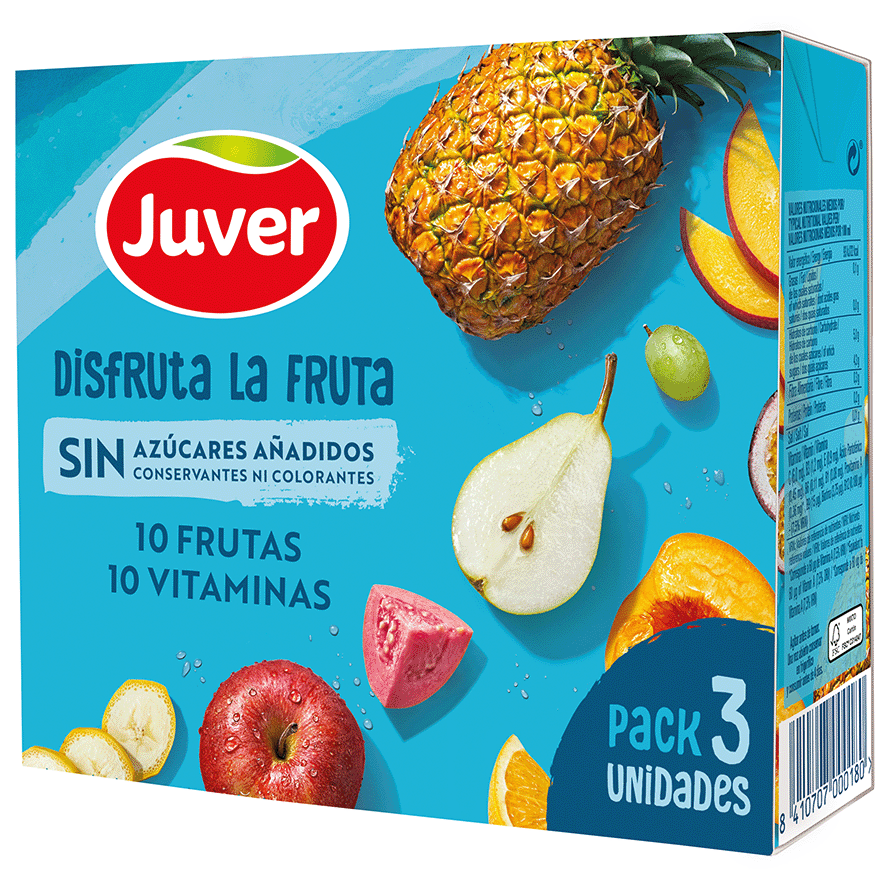 N&Eacute;CTAR 10 FRUTAS + 10 VITAMINAS 20 CL. PACK 3
