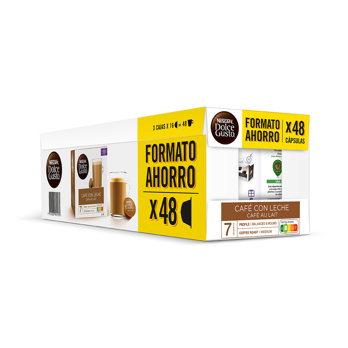 CAF&Eacute; CON LECHE 160 G. PACK 3