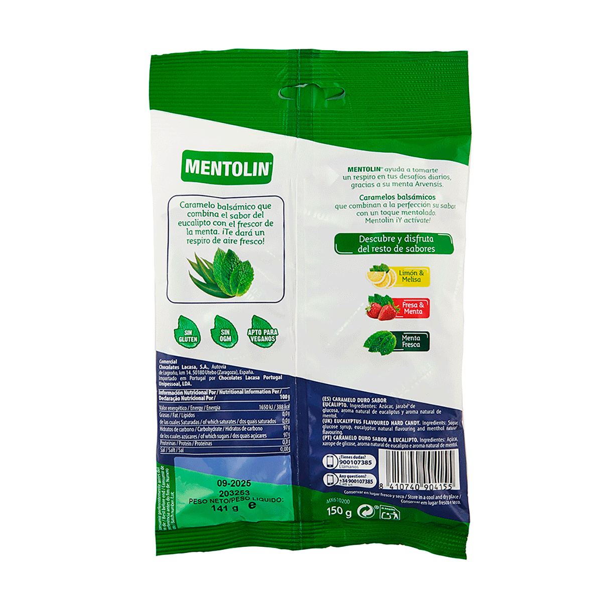 CARAMELOS DE EUCALIPTO 150 G.