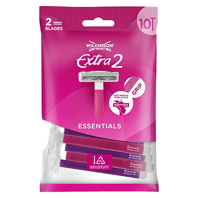 MAQUINILLA FEMENINA EXTRA 2 ESSENTIALS 10 UDS.