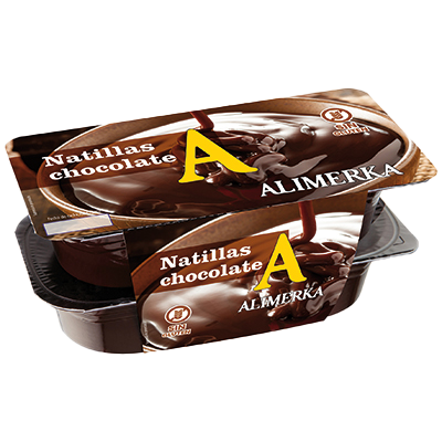 NATILLAS DE CHOCOLATE 125 G. PACK 4