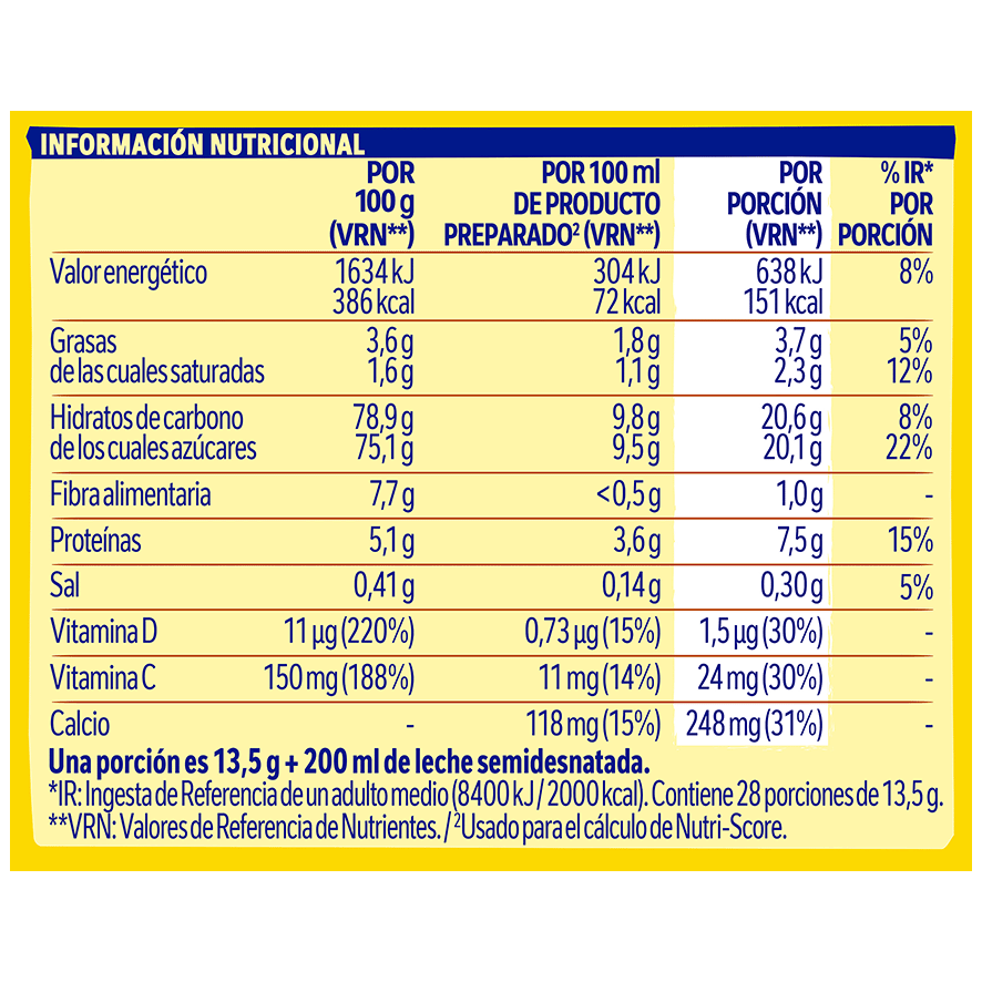 CACAO SOLUBLE INSTANT&Aacute;NEO 390 G.