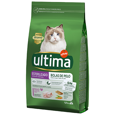 COMIDA CON PAVO PARA GATOS ESTERILIZADOS 1,5 KILOS